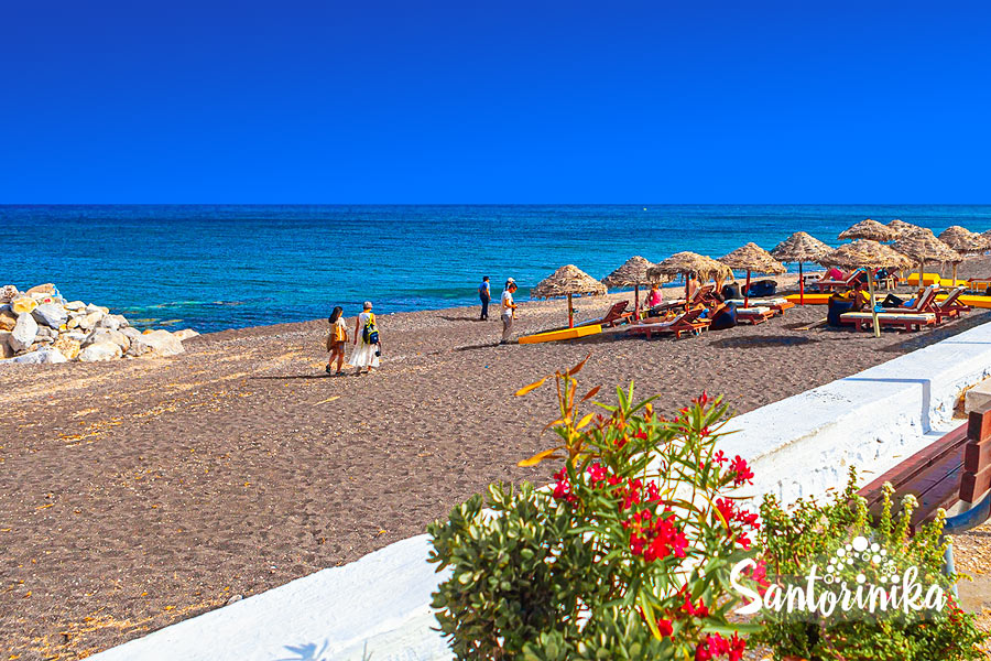 Perissa Beach, Santorini, Greece