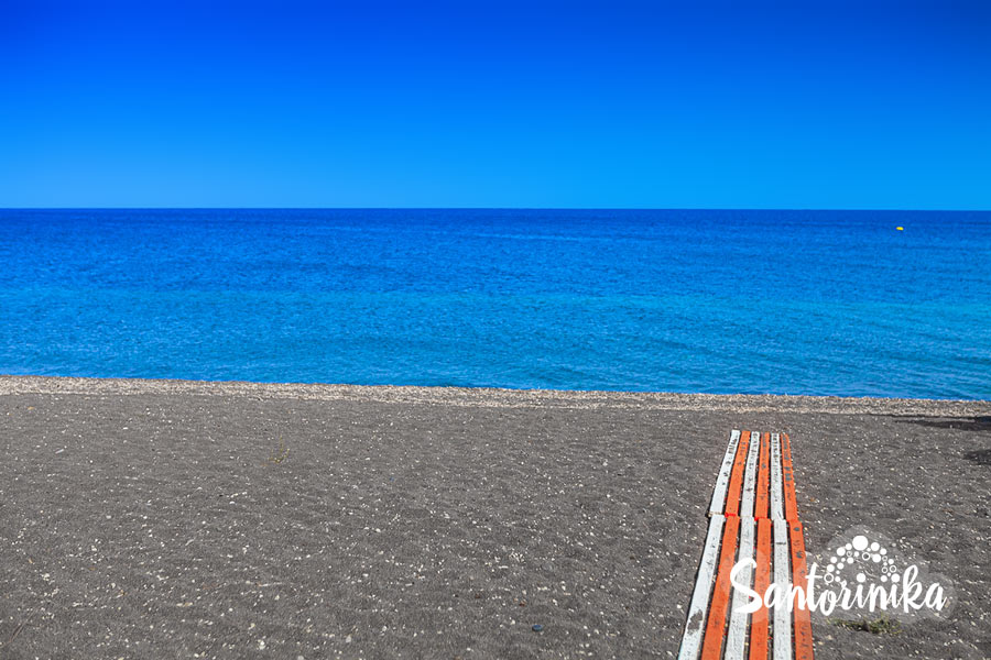 Perissa Volcanic Beach, Santorini, Greece