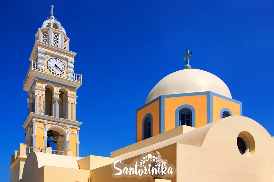 The Cathedral of St. John the Baptist, Santorini, Greece