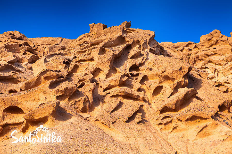 Rocks at Vlychada beach, Santorini, Greece