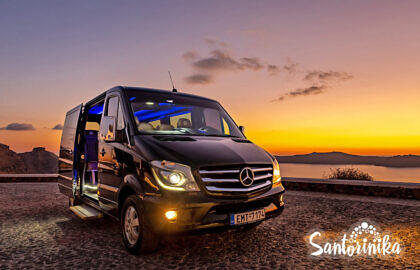 Приватный трансфер на Санторини: 12-ти местный Mercedes Sprinter