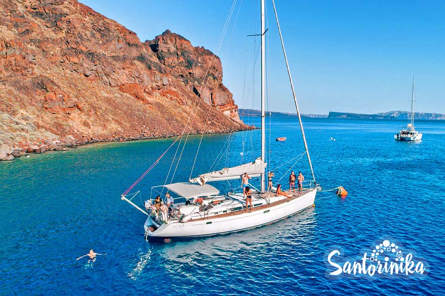 Vacation at sea: rent a yacht Jeanneau 49, Santorini, Greece
